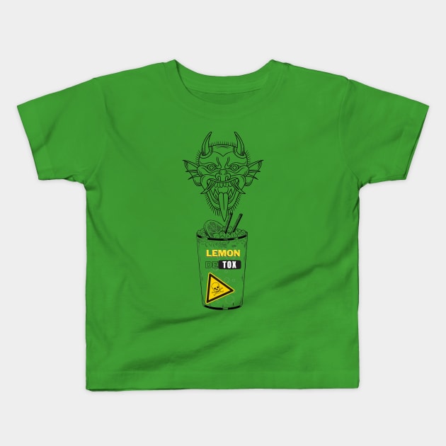 Lemonade For Summer Detox Kids T-Shirt by Persius Vagg